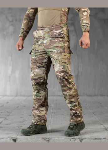 Тактические демисезонные штаны SoftShell мультикам No Brand (316587722)