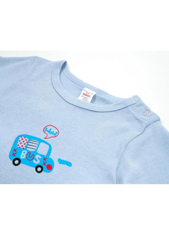 Боди с длинным рукавом с автобусом (1027-74-blue1) Breeze (301277027)