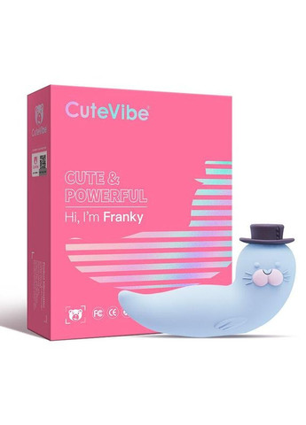 Вакуумный вибратор Franky Blue CuteVibe (303893377)