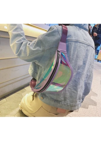 Дитяча блискуча бананка Фіолетовий No Brand (393694949)