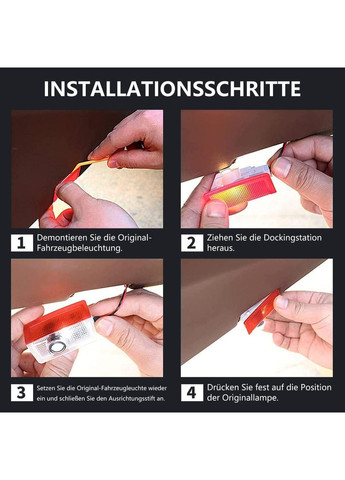 Логотип підсвічування дверей автомобіля Mercedes oGoDeal 4шт No Brand (354828841)