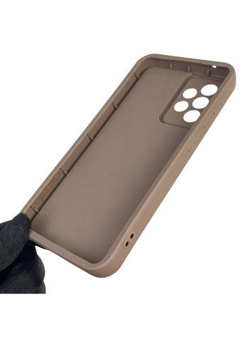 Чехол силиконовый Soft Touch с 3D принтом для Galaxy A52 4G (SM-A525) коричневый (Полная защита камеры) Samsung (373670698)