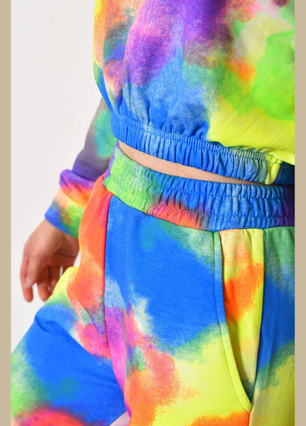 Спортивный костюм женский с разноцветным принтом Let's Shop (292251747)