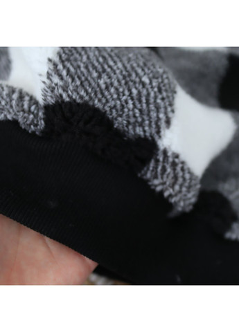 Комбінований зимній дитячий теплий костюм толстовка тедді + чорні штани брючний No Brand