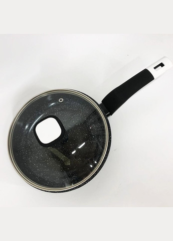 Сковорода UN-5143 20 см с крышкой с антипригарным гранитным покрытием, для всех видов плит Unique (364664779)