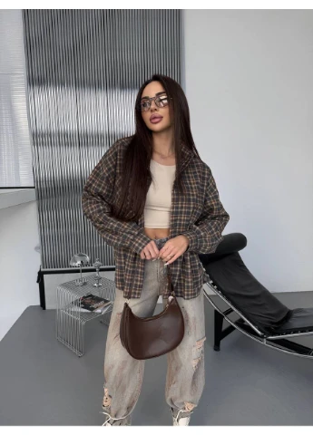 Фланелева жіноча сорочка в клітку Fashion (382225203)