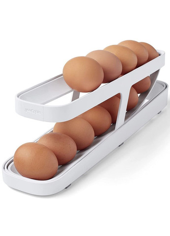 Контейнер-підставка для зберігання яєць, двоярусний органайзер для яєць у холодильник China (366874368)