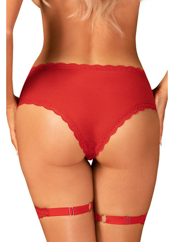 Червоний демісезонний трусики з під'язками belovya Obsessive