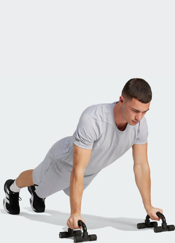 Сіра футболка designed 4 training 3-stripes adidas