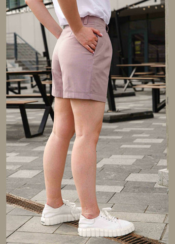 Женские льняные шорты с высокой талией и карманами (ШО 0220) RiMari (334892699)