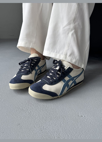 Кроссовки женские Asics Onitsuka Tiger Mexico Beige Blue | Асикс Онитсука Тайгер бежевые No Brand бежевые демисезоны (342717929)