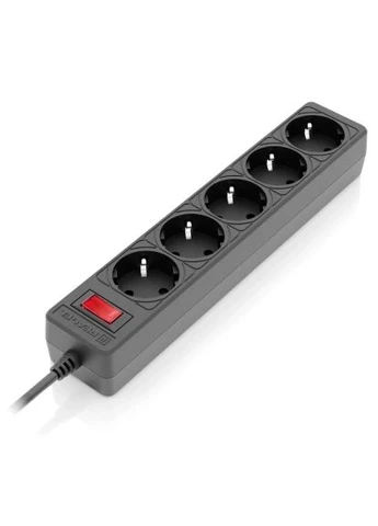 Сетевой фильтр питания (EL122300045) Real-El RS-Protect 505, 3m, black (400274327)