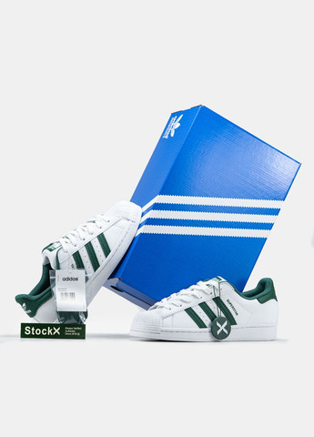 Кроссовки женские Adidas Superstar white | Адидас Суперстар белые No Brand белые демисезоны (315483035)