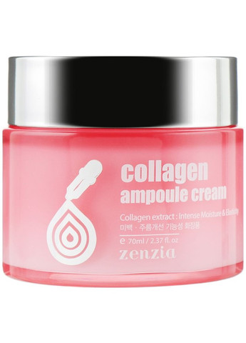 Ампульный крем для упругости кожи с коллагеном Collagen Ampoule Cream 70 мл (8809210030386) Zenzia (360715300)