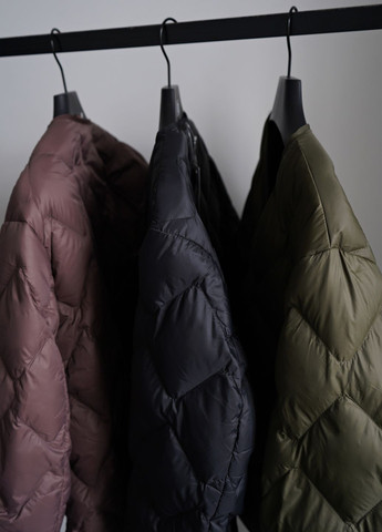 Чорний демісезонний Пуховик One