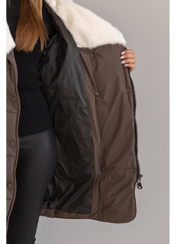 Коричневая зимняя зимня куртка фрея MioRichi