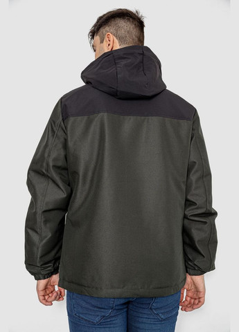Оливкова (хакі) демісезонна куртка чоловіча демісезонна з капюшоном,, 214r22015 Ager