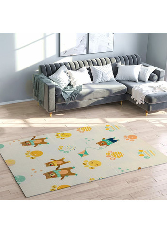 Дитячий складний термокилимок 117см х 177см х 8мм Повітряні кульки - Ведмедики (301) SW-00003031 Sticker Wall (369717125)