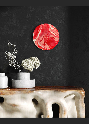 Подарунковий художній набір для створення картини у техніці абстрактного живопису рідкий акрил Набір "Поцілунки". Коло 30 см Barva (315891010)