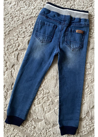 Голубые детские джинсы на резинке для мальчика 98-104 lizi kids No Brand