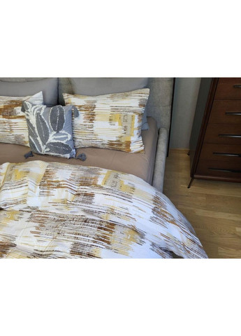 Постільна білизна з резинкою Іріс DUO, ранфорс гофра (жатка) Евро розмір, наволочки 50/70 No Brand (364213972)