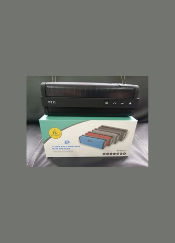 Портативная Bluetooth колонка Type S311 Black, Red, SOMHO (368698275)