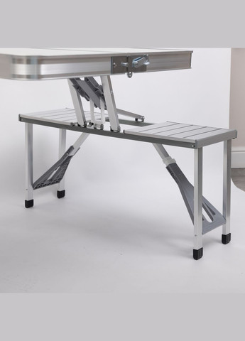 Складной алюминиевый стол трансформер + 4 стула для пикника в чемодане набор туристической складной мебели G03-2 LUGI (327368977)