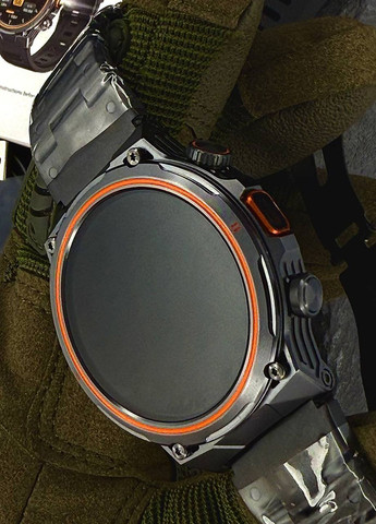 Мужские умные часы Black + ремешок в подарок Modfit Track Pro (356130696)