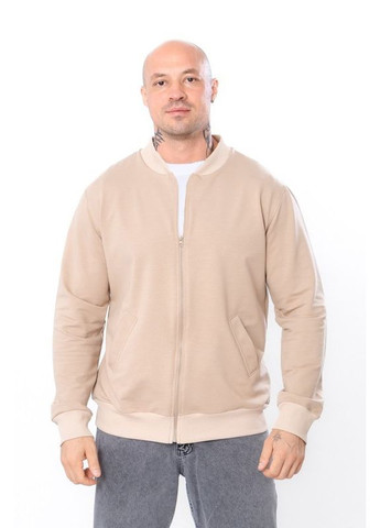 Бежевая демисезонная бомбер мужской (p-6751) Носи своє