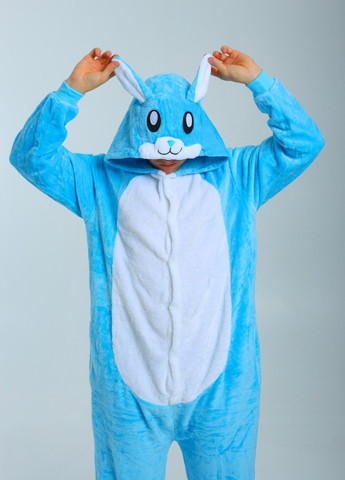 Кигуруми пижама Заяц мужская голубая плюшевая Lalapka (369137964)