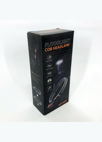 Ліхтар налобний акумуляторний BL-W691-2COB (white/red/RGB) з датчиком руху, потужний ліхтар налобний Bailong (364665027)