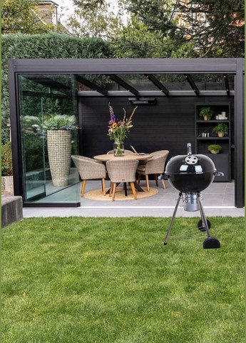 Вугільний гриль-барбекю з термометром BLACK GRILL No Brand (370070481)