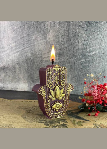 Восковая фиолетовая свеча рука Фатимы - Свет Хамсы 5Candles (339871844)