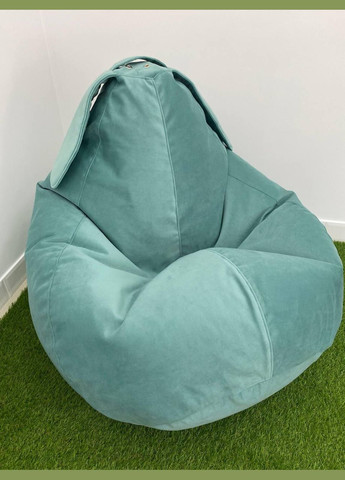 Крісло-мішок Зайчик Груша, MEGA XXXL - 160х120 Оксфорд 600D.PU.WR 363 SkyPuff (339871690)