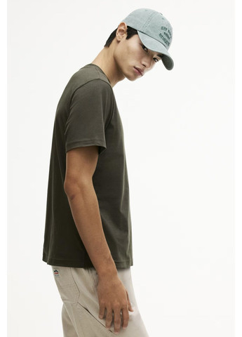 Темно-зелена футболка H&M regular fit