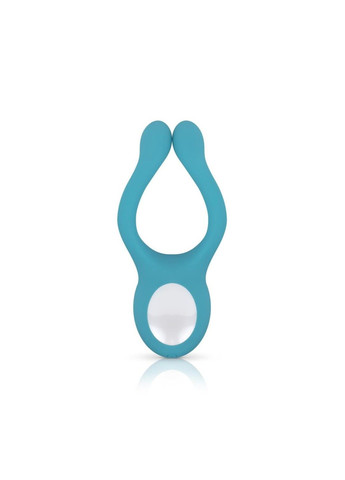 Эрекционное кольцо на пенис для пар с вибро, голубое Cala Azul (292012146)