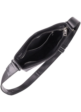 Красивая сумка через плечо для мужчин из натуральной кожи 22883 Черная Grande Pelle (329151454)