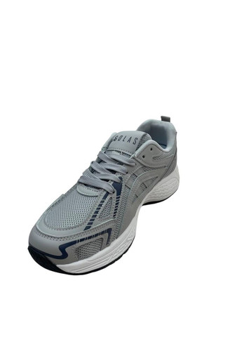 Сірі Літні чоловічі кросівки сірі сітка Solas