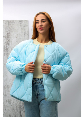 Блакитна зимня куртка жіноча 8021 блакитна 346515 Fashion