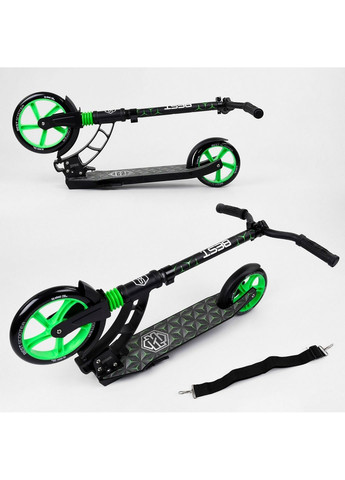 Самокат двоколісний з PU колесами, 1 амортизатор 85х16х36 см Best Scooter (289463169)