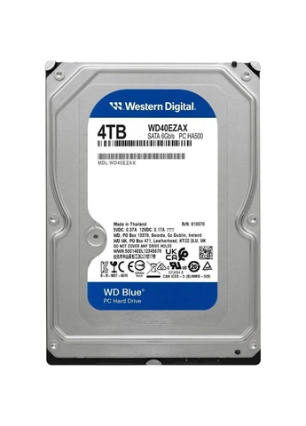 Жесткий диск 3.5" WD Blue 4TB SATA 256MB (WD40EZAX) [141080] Western Digital (400901735)