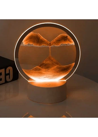 Нічник 3D з Led підсвічуванням 7 режимів золотий пісок No Brand (377466741)