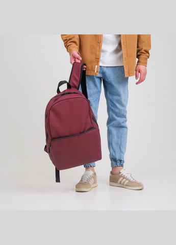 Городской рюкзак из экокожи бордового цвета с отделением под ноутбук ToBeYou X (293247134)