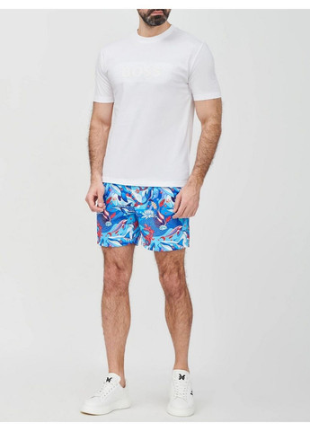 Шорти пляжні 2442p3 Блакитні швидковисихаючі комфортний морський стиль ергономічний крій для відпочинку Geronimo (370369155)