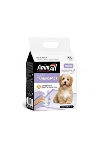 Пеленки для собак Анимал пеленки с ароматом лаванды 60х60 см 10 шт (4820224500720) AnimAll (354701375)