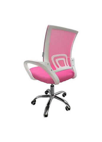 Крісло офісне 619 біло-рожеве Bonro (349820324)