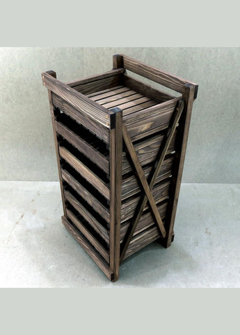 Стеллаж для овощей и фруктов из дерева Ровен 50 мокко (ЯХТ-500210) No Brand (327844528)