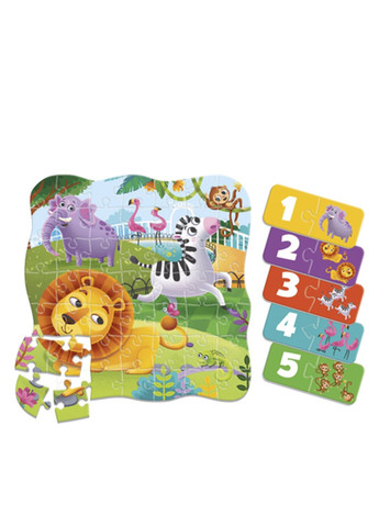 Картонные пазлы - Зоопарк Roter Kafer цвет разноцветный ЦБ-00283638 Vladi toys (354180366)