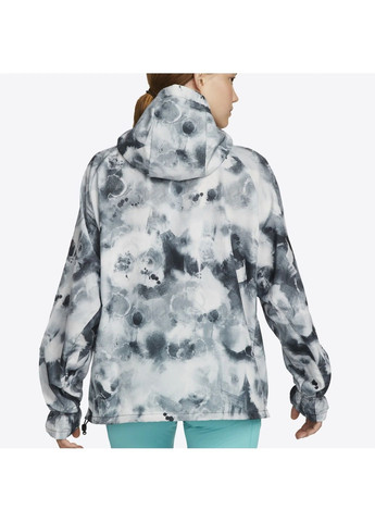 Сіра вітровка жіноча air dri fit running jacket grey/blue Nike