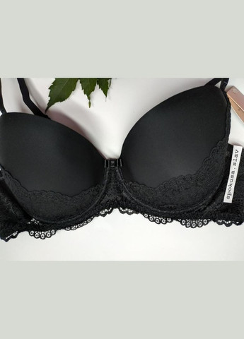Чёрный балконет изысканный бюстгальтер 210.02 Kleo полиамид